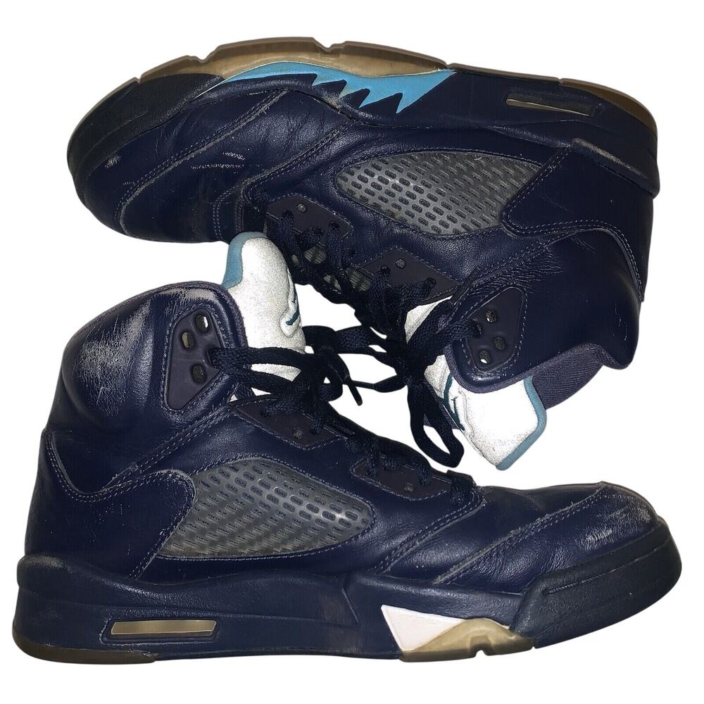 Air Jordan 5 Retro Pre-Grape Basketball Sneakers Shoes Size 9 Hornets Alternate